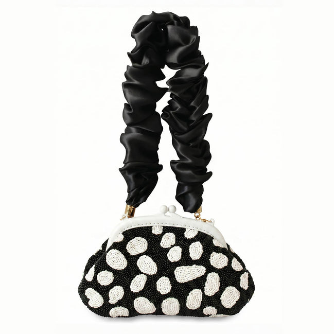 The Arnoldi Orca Clutch Bag in Black & White