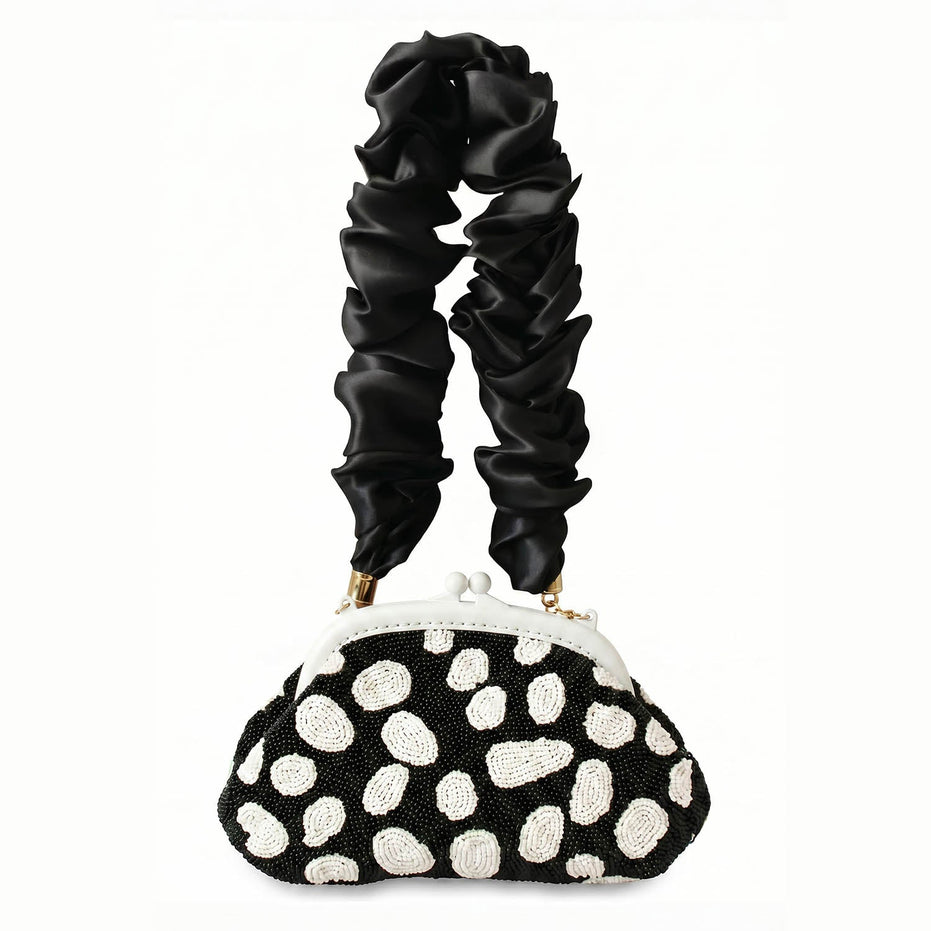 The Arnoldi Orca Clutch Bag in Black & White