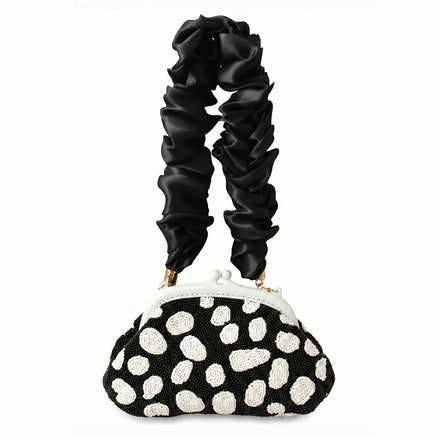 The Arnoldi Orca Clutch Bag in Black & White
