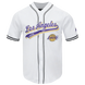 Los Angeles Lakers - NBA Script Tail Men's Mesh Button Down Shirt