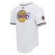 Los Angeles Lakers - NBA Script Tail Men's Mesh Button Down Shirt