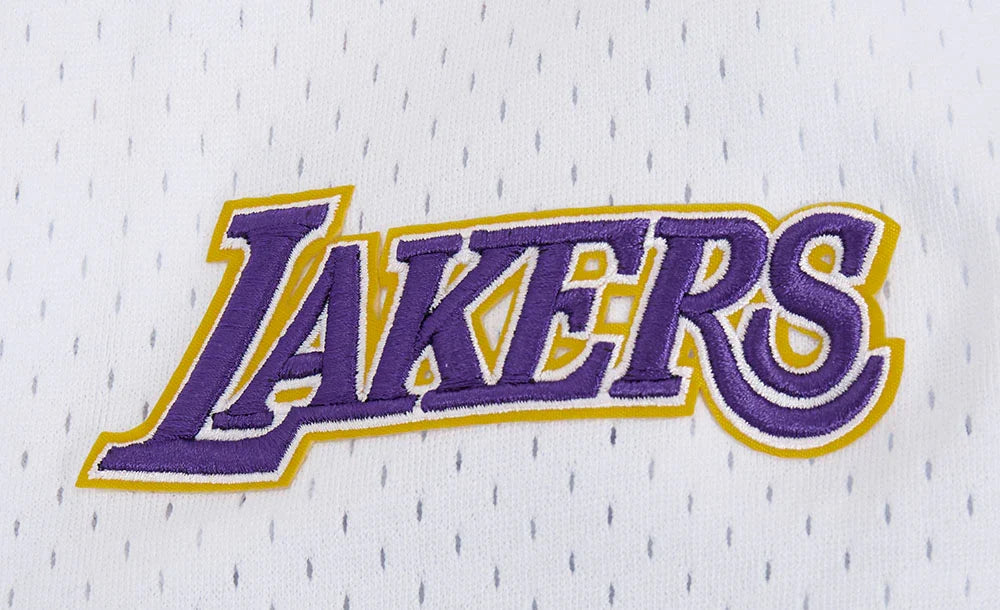 Los Angeles Lakers - NBA Script Tail Men's Mesh Button Down Shirt
