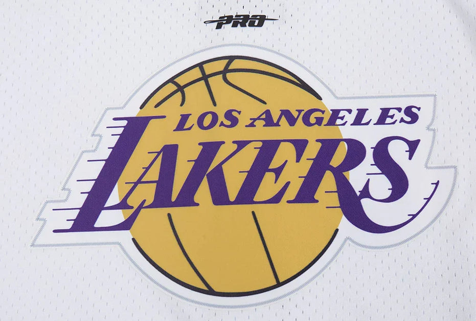 Los Angeles Lakers - NBA Script Tail Men's Mesh Button Down Shirt