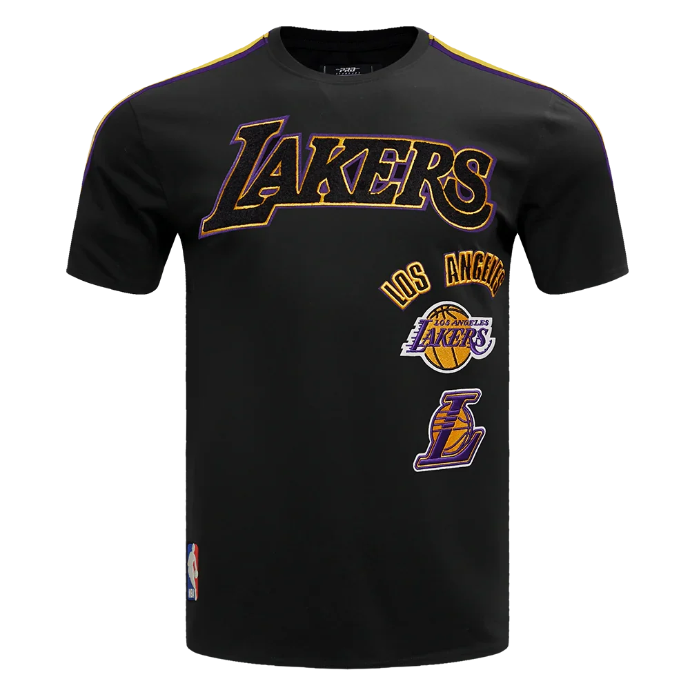 Los Angeles Lakers - NBA Retro Classic Men's Striped T-Shirt