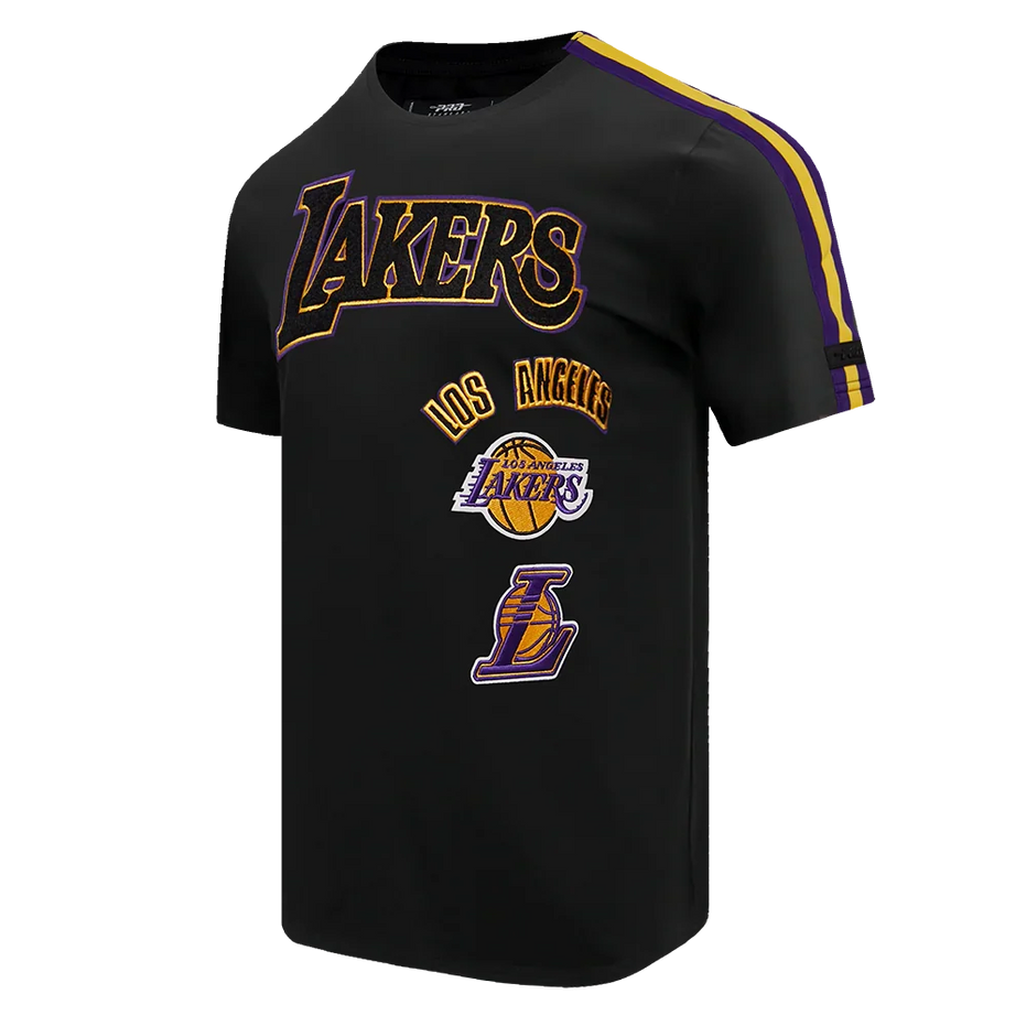 Los Angeles Lakers - NBA Retro Classic Men's Striped T-Shirt