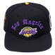 Los Angeles Lakers - NBA Old English Black Snapback Hat
