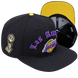Los Angeles Lakers - NBA Old English Black Snapback Hat