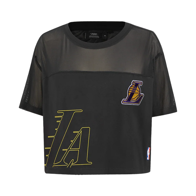 Los Angeles Lakers - NBA Sheer Influencer Women's Boxy Tee T-Shirt