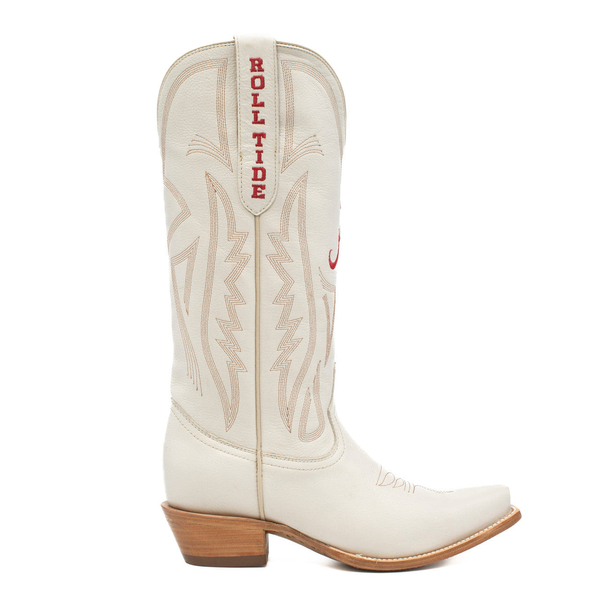 Alabama Crimson Tide - Carrie Women's Ivory Western Boot