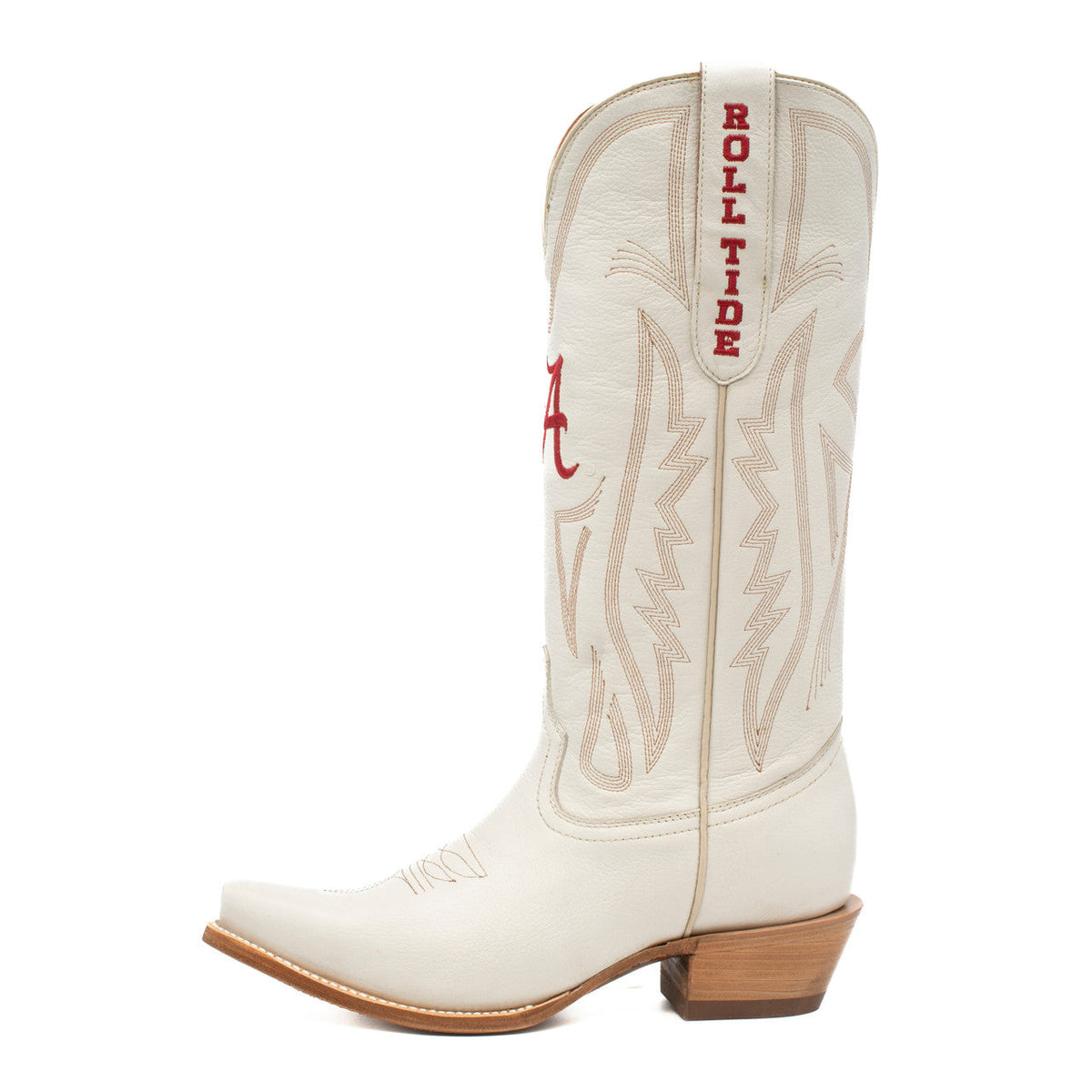 Alabama Crimson Tide - Carrie Women's Ivory Western Boot