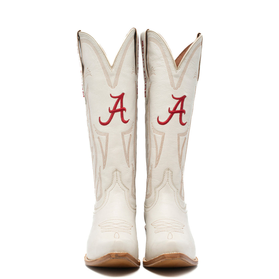 Alabama Crimson Tide - Carrie Women's Ivory Western Boot