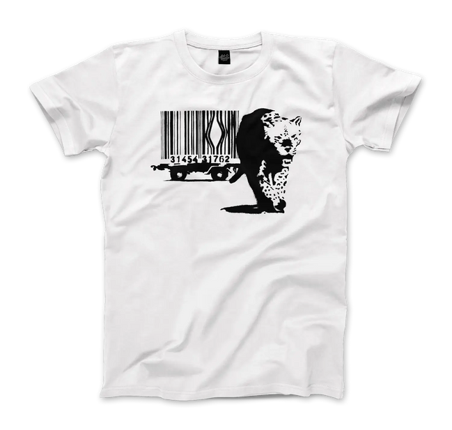 Banksy Barcode (Animal Rights) Street Art T-Shirt