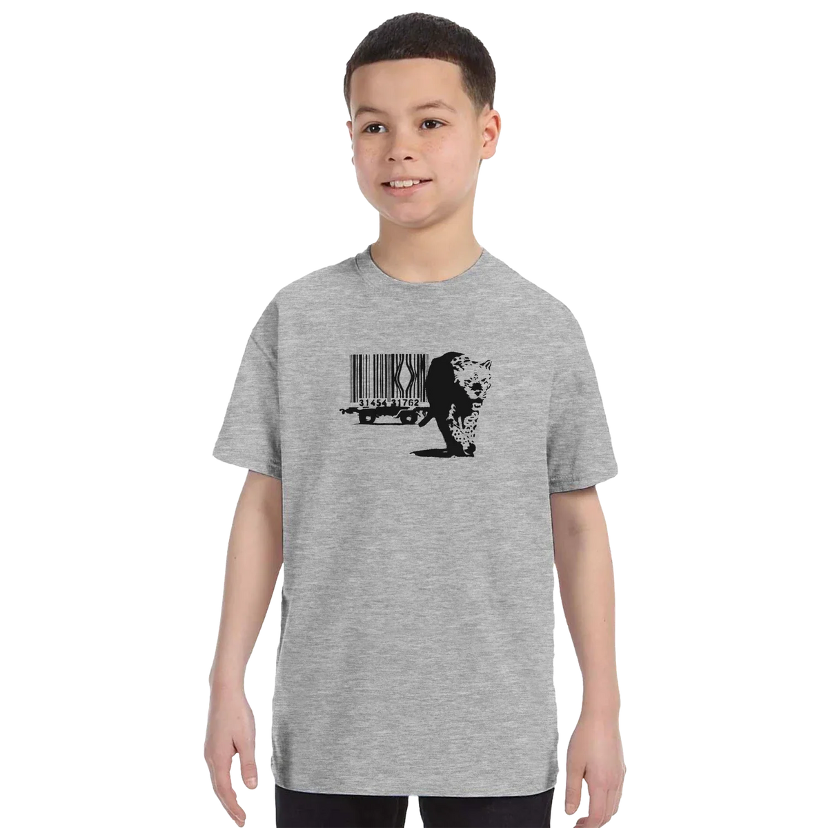 Banksy Barcode (Animal Rights) Street Art T-Shirt