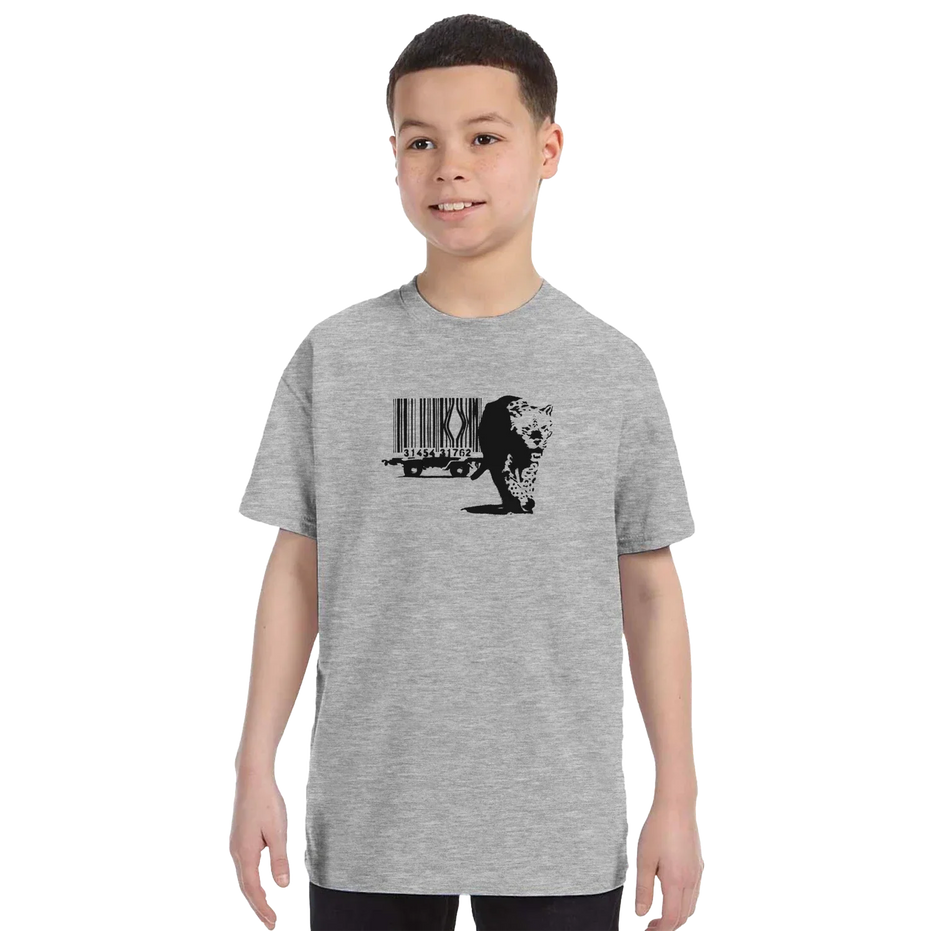 Banksy Barcode (Animal Rights) Street Art T-Shirt