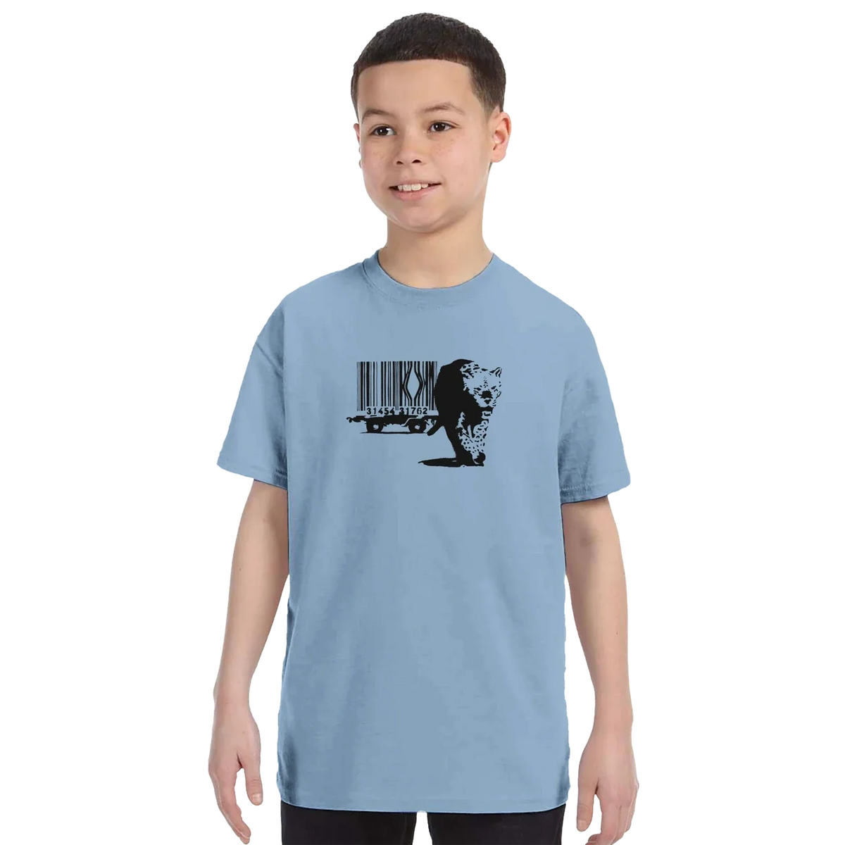 Banksy Barcode (Animal Rights) Street Art T-Shirt
