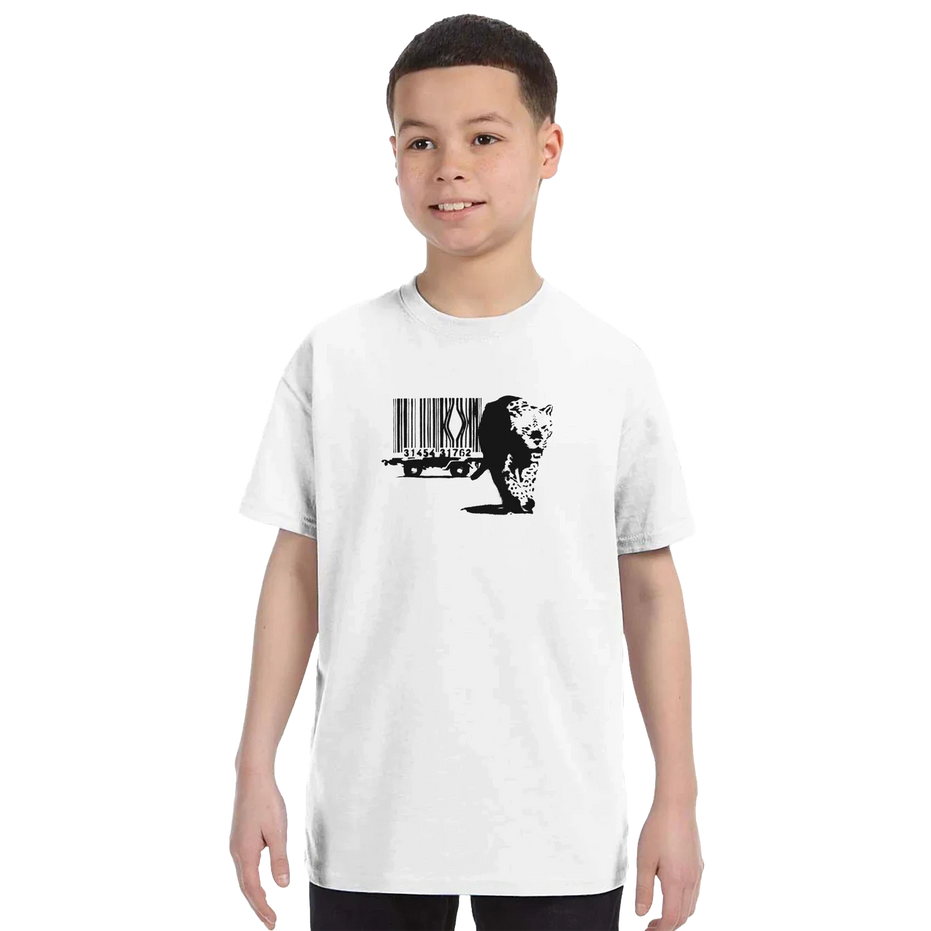 Banksy Barcode (Animal Rights) Street Art T-Shirt