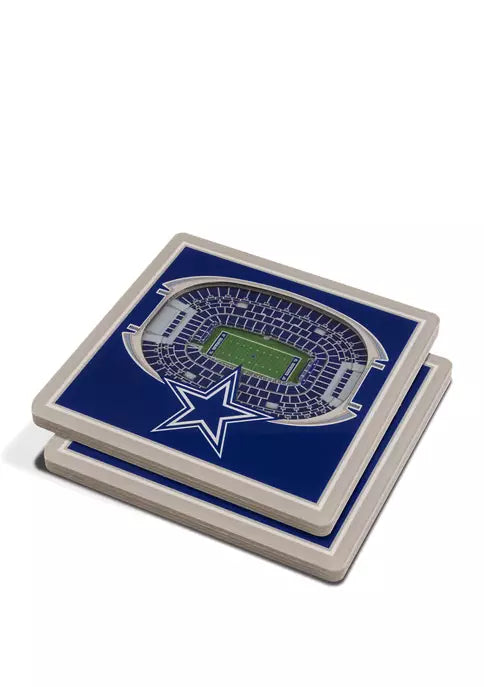 Dallas Cowboys - 3D StadiumViews 4" X 4" Coaster