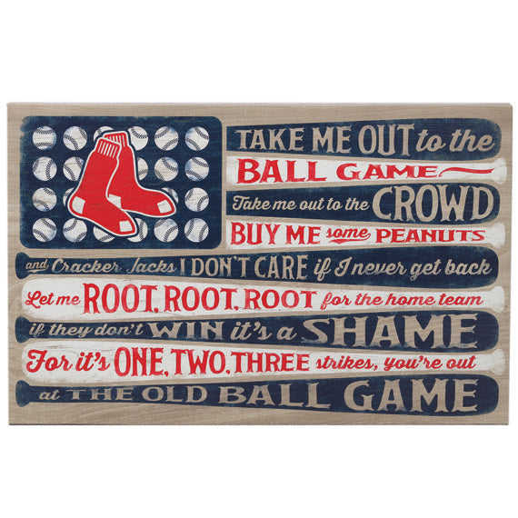Boston Red Sox - Canvas Flag Wall Art