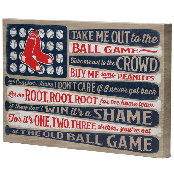 Boston Red Sox - Canvas Flag Wall Art