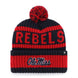 Mississippi Rebels - Navy Bering Cuff Knit Beanie, 47 Brand