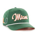 Miami Hurricanes - NCAA Dark Green Overhand Hitch Hat, 47 Brand