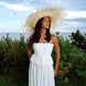 The Catalina Frayed Straw Sun Hat in Black