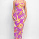 Scoop Tropical Print Maxi Dress