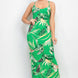 Scoop Tropical Print Maxi Dress