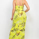 Scoop Tropical Print Maxi Dress