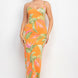 Scoop Tropical Print Maxi Dress