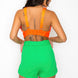 Smock V-neck Satin Bra Top