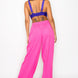 Smock V-neck Satin Bra Top