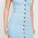 Front Button Cami Denim Dress