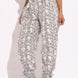 Snake Skin Printed Paper Bag Style Cargo Pants
