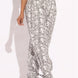 Snake Skin Printed Paper Bag Style Cargo Pants