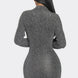 Mock Neck Long Sleeve Mini Dress