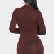 Mock Neck Long Sleeve Mini Dress