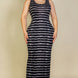 Plus Size Tie Dye Printed Tank Bodycon Maxi Dress