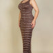 Plus Size Tie Dye Printed Tank Bodycon Maxi Dress