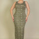 Plus Size Tie Dye Printed Tank Bodycon Maxi Dress