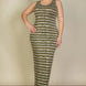 Plus Size Tie Dye Printed Tank Bodycon Maxi Dress