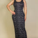 Plus Size Tie Dye Printed Tank Bodycon Maxi Dress