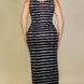 Plus Size Tie Dye Printed Tank Bodycon Maxi Dress