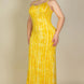 Plus Size Tie Dye Printed Cami Bodycon Maxi Dress