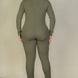 Plus Size Ribbed Scoop Neck Long Sleeve Jumpsuit