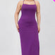 Plus Size Crisscross Back Split Thigh Maxi Dress