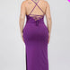 Plus Size Crisscross Back Split Thigh Maxi Dress
