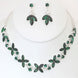 Rhinestone Crystal Necklace And Earring Set