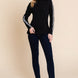 Long Sleeve Solid Mock Neck Casual Top