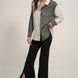 Solid Raw Edge Expose Seam Flare Pants